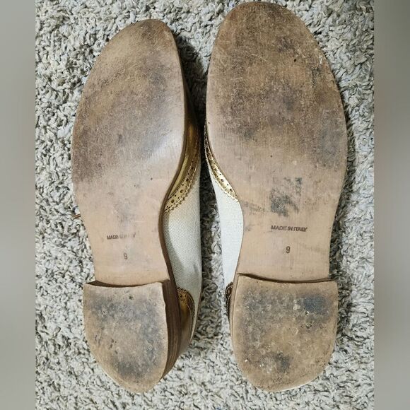 Anthropologie miss Albright Curricula cutout oxford’s bronze shoes size 9 - Picture 9 of 10